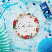 Vrolijk kerstrood, gepersonaliseerd papieren bordje (Feest)