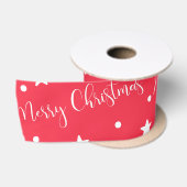 Vrolijk kerstrood lint (Spoel)