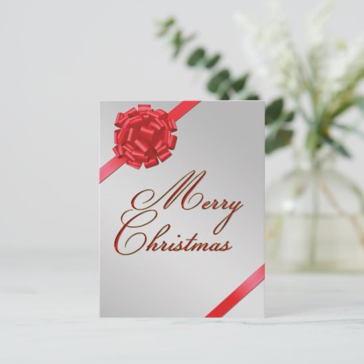 Vrolijk kerstrood met Briefkaart (Staand voorkant)