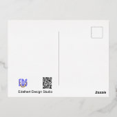 Vrolijk kerstrood met goudolie Briefkaart (Achterkant)