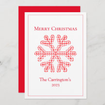 Vrolijk kerstrood met snowflake Rustic