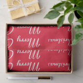 Vrolijk kerstrood tissuepapier (Geschenk)