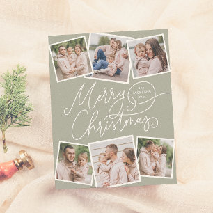 Vrolijk Kerstsalie Groen 6 foto's Budget