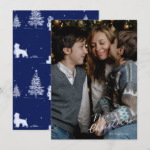 Vrolijk Kerstscript Foto Marine Toile