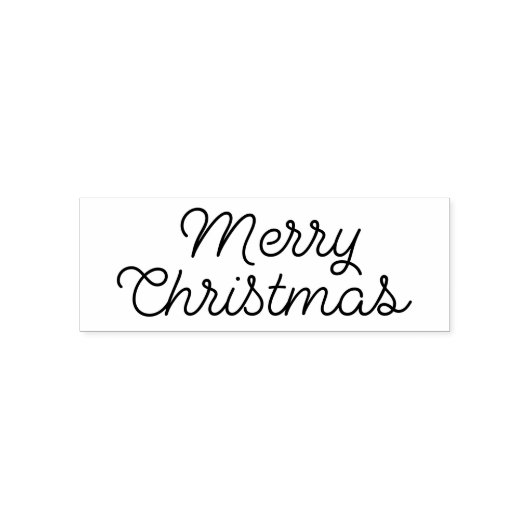 Vrolijk kerstscript  zelfinktende stempel (Design)