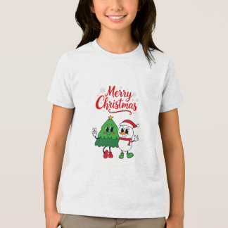 Vrolijk kerstshirt voor kinderen Nieuwjaar Tri-Blend Shirt