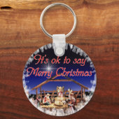 Vrolijk kerstSleutelhanger Sleutelhanger (Voorkant)