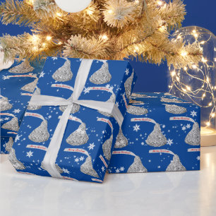 Vrolijk kerstSnoep en sneeuwvlokken Cadeaupapier