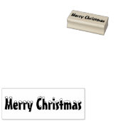 Vrolijk kerststempel, kerstrubberstempel rubberstempel (Gestempeld)