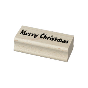 Vrolijk kerststempel, kerstrubberstempel rubberstempel