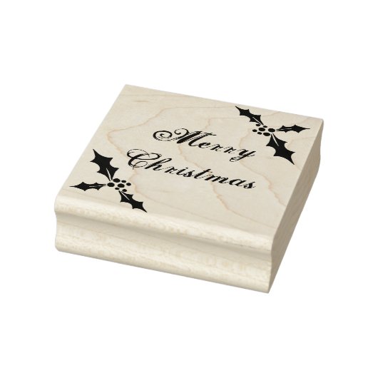 Vrolijk kerststempel rubberstempel (Stempel)