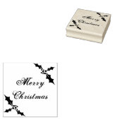 Vrolijk kerststempel rubberstempel (Gestempeld)