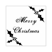 Vrolijk kerststempel rubberstempel (Afrduk)