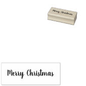 Vrolijk kerststempel 	rubberstempel (Gestempeld)