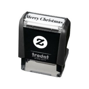 Vrolijk kerststempel, vrolijk kerstfeest zelfinktende stempel
