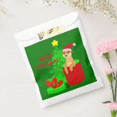 Vrolijk kerststokstaartje Santa Grappig Bedankzakje (Gezegeld)