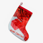 Vrolijk kerststopzetten kleine kerstsok (Voorkant (Hangend))