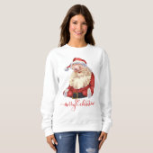 Vrolijk kerstsweatshirt met sinterklaas trui (Voorkant volledig)