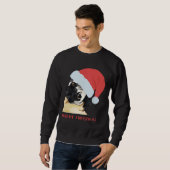 Vrolijk Kersttasje met Santa Hat Classic T-Shirt (Voorkant volledig)