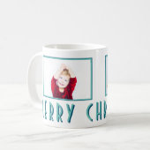 Vrolijk kersttypografie 2 Foto's Koffiemok (Voorkant links)