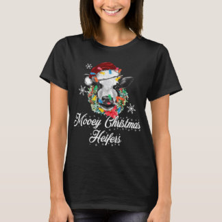 Vrolijk kerstvaarzen Buffalo Pset Farm Animals T-shirt