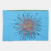 Vrolijk kerstvakantie Sunshine Collectie Theedoek (Horizontaal)