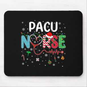 Vrolijk Kerstverpleegkundige Fun Pacu Nurse Christ Muismat