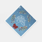 Vrolijk kerstvers servet (Hoek)