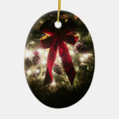 Vrolijk kerstversiering 1 keramisch ornament (Voorkant)