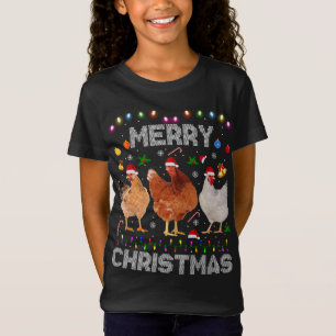Vrolijk kerstvierend Boerderij voor kerstbekkenker T-shirt