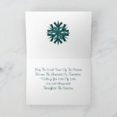 Vrolijk kerstvuurtoren feestdagen kaart (Binnen)