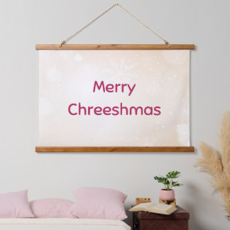 Vrolijk kerstwandtapijt hangend wandkleed