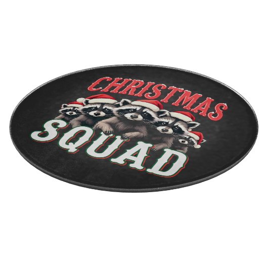 Vrolijk Kerstwasbeer Santa Hat Lovers Snijplank (Hoek)