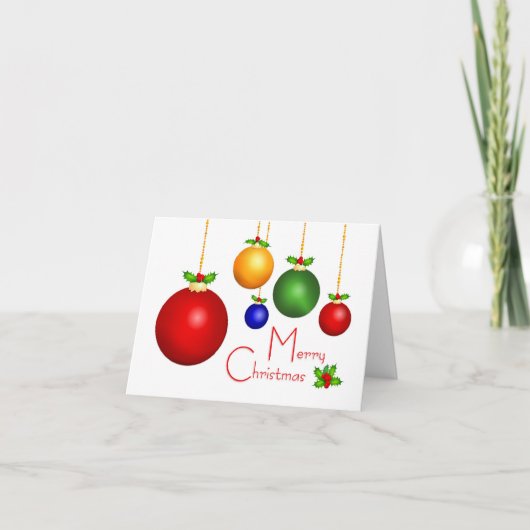 Vrolijk kerstWenskaart Feestdagen Kaart (Voorkant)