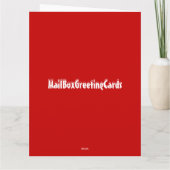 Vrolijk kerstWenskaart Kaart (Achterkant)