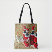 Vrolijk kerstwijn Canvas tas! Draagtas (Voorkant)