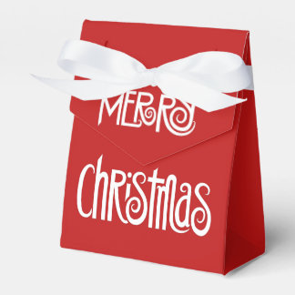 Vrolijk kerstwit bedankdoosjes