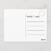 Vrolijk kerstwit script Volledige foto Briefkaart (Achterkant)