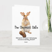 Vrolijk kerstzeester feestdagen kaart (Achterkant)