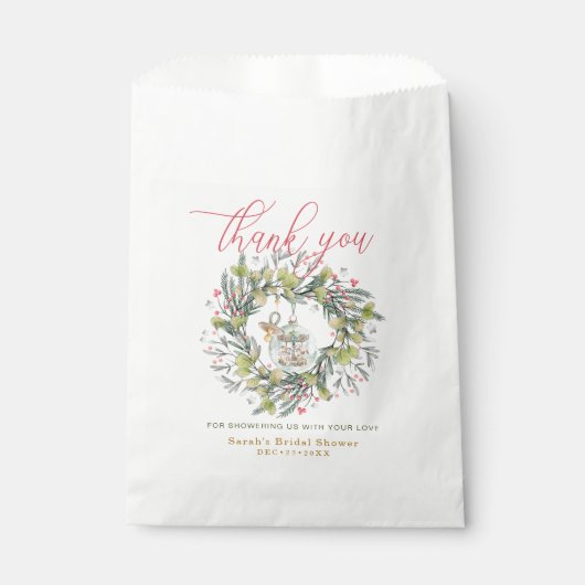 Vrolijk klein Baby shower gunstzakken - dank u Bedankzakje (Voorkant)