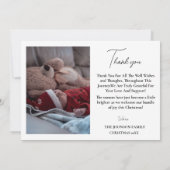 Vrolijk klein kerst baby geboorte aankondiging (Achterkant)