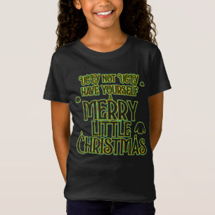 vrolijk klein kerst lelijke trui Meisjes T-shirt