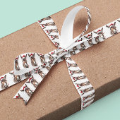 Vrolijk klein kerstezeltje lint