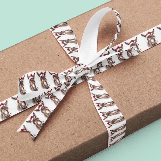 Vrolijk klein kerstezeltje lint