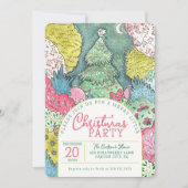 Vrolijk klein kerstfeest Waterverf Kaart (Voorkant)