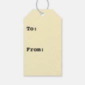 Vrolijk klein Kerstmiskikker op Fiets Cadeaulabel (Achterkant)