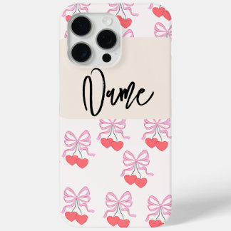 Vrolijk kleurrijk telefoonhoesje met naam iPhone 15 pro max hoesje