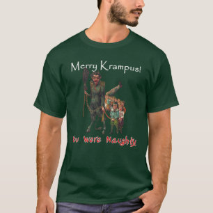 Vrolijk Krampus 👹 je stoute kerst 🎄 T-shirt