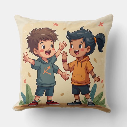 Vrolijk kussen (Voorkant)