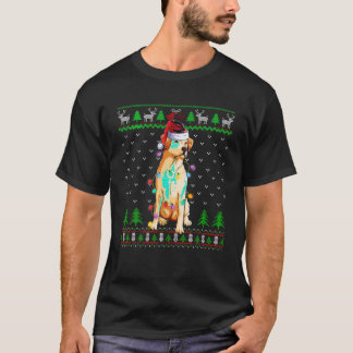 Vrolijk Labrador Kerstmis Pyjama Lelijke trui Sant T-shirt